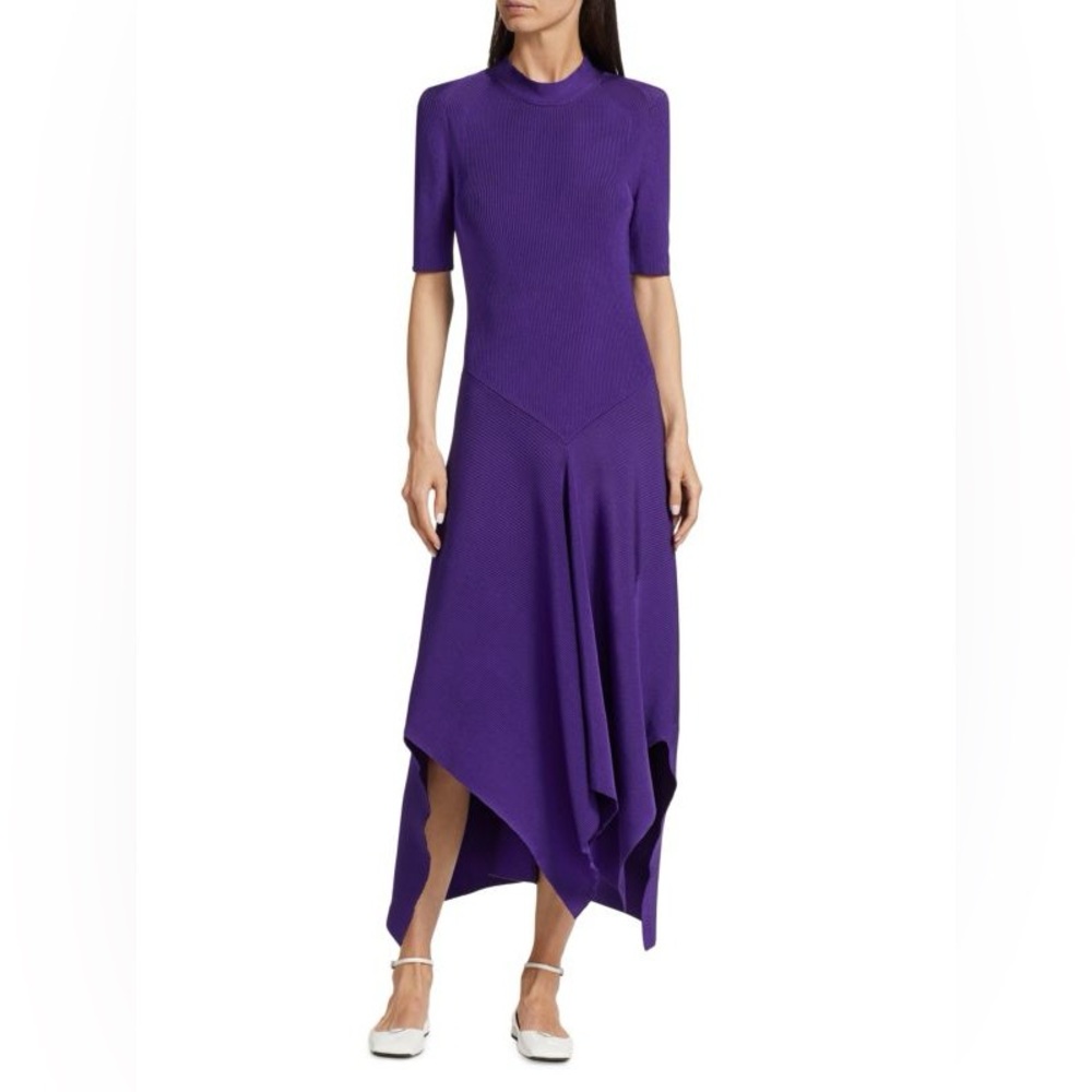 STELLA MCCARTNEY
Technical Rib-Knit Midi-Dress, M